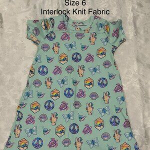 Handmade Girls Pajama Nightgown size 6 (brand new/never worn)
